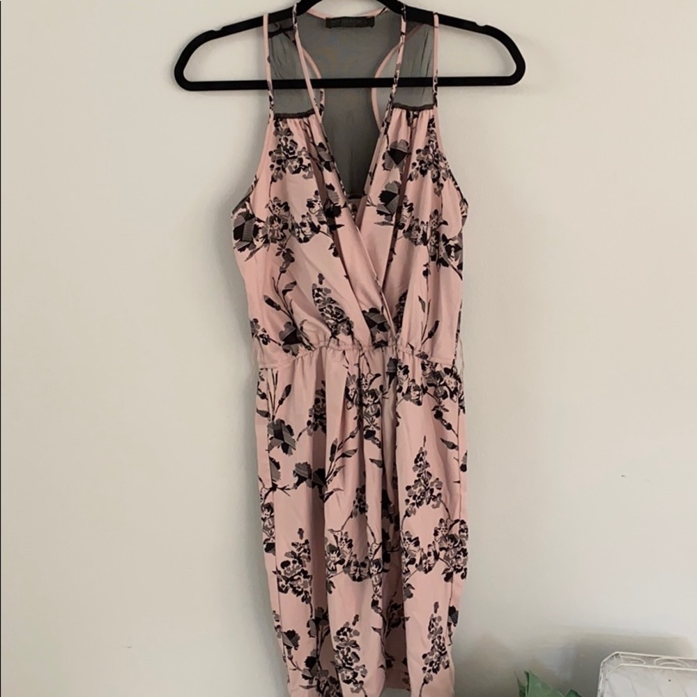 MP Black tulip hem racerback dress
